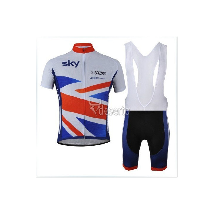 Conjunto corto de ciclismo british-sky para disfrutar al máximo tus paseos en bici