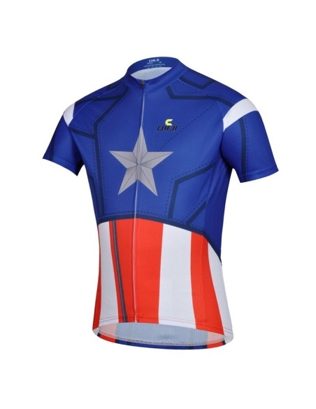 Conjunto corto de ciclismo Captain America para un verano cómodo y fresco
