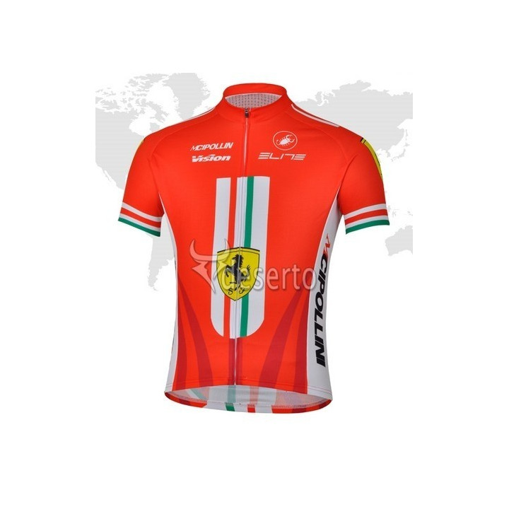 Conjunto de ciclismo corto Ferrari para un verano cómodo y fresco