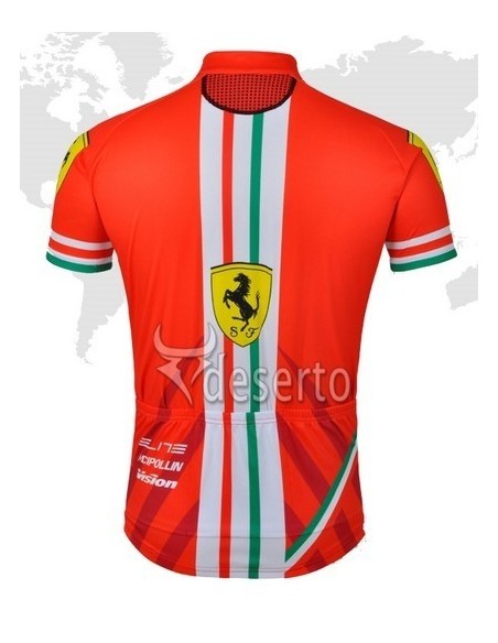 Conjunto de ciclismo corto Ferrari para un verano cómodo y fresco