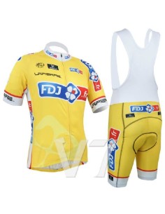 Conjunto corto de ciclismo FDJ: comodidad y estilo para tus rutas de verano