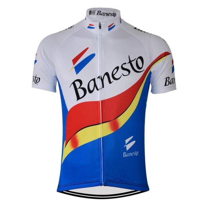 Maillot de ciclismo corto Banesto: comodidad y frescura para tus rutas