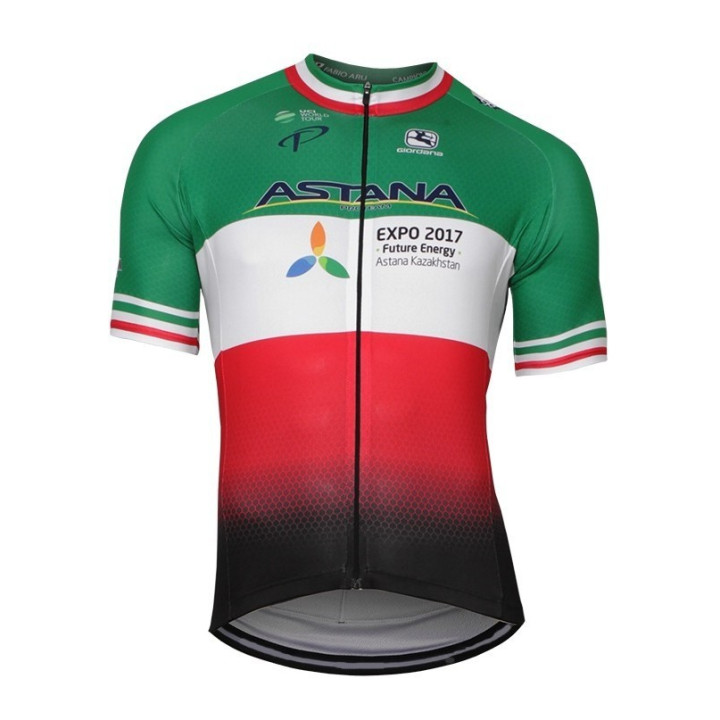 Maillot de ciclismo corto Astana: comodidad y frescura para tus rutas