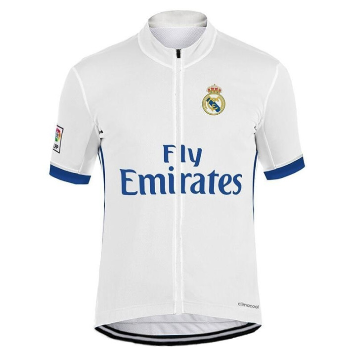 Maillot de ciclismo corto Real Madrid: confort y estilo para tus rutas