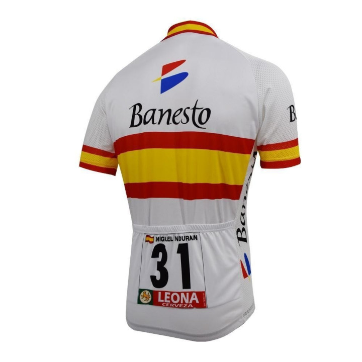 Maillot ciclismo corto Banesto: comodidad y frescura para tus rutas