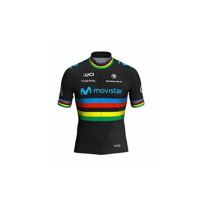 Maillot corto Movistar: comodidad y frescura para tus rutas en bici