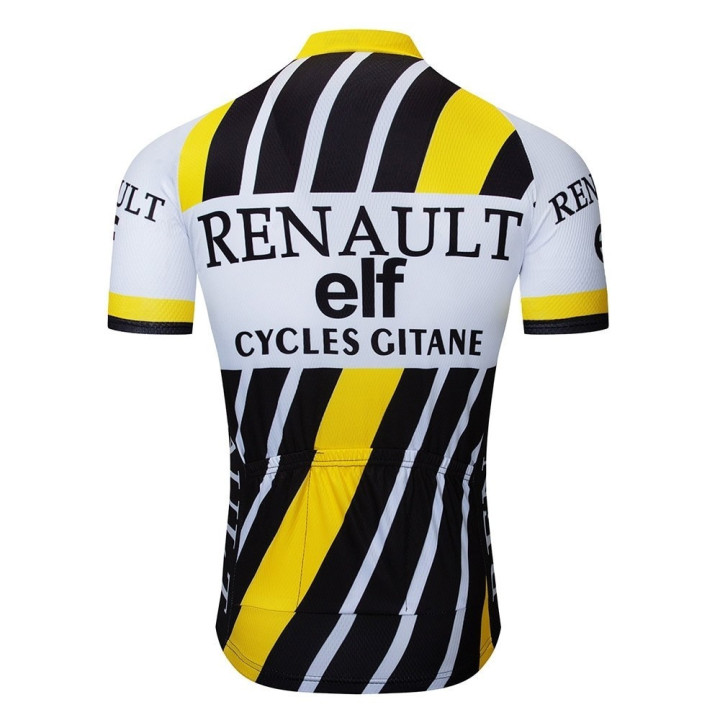 Maillot de ciclismo corto Renault elf: comodidad y estilo para pedalear con confianza