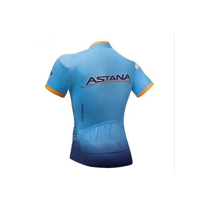 Maillot de ciclismo corto Astana: comodidad y frescura para tus rutas