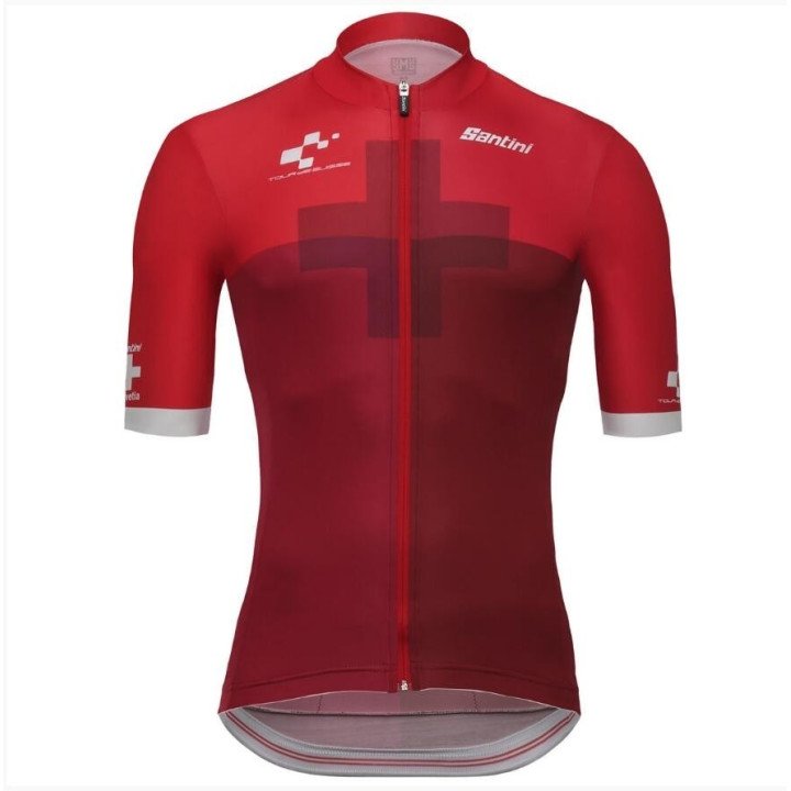 Maillot ciclismo corto Tour de Suiza para pedalear cómodo y fresco
