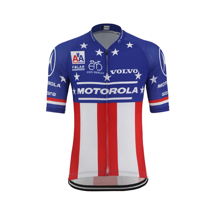 Maillot de ciclismo corto Motorola: calidad y comodidad para todos los ciclistas