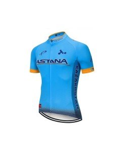 Maillot de ciclismo corto Astana: comodidad y frescura para tus rutas