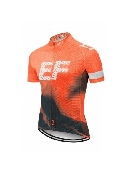 Maillot de ciclismo corto EF Education First para ciclistas cómodos y frescos