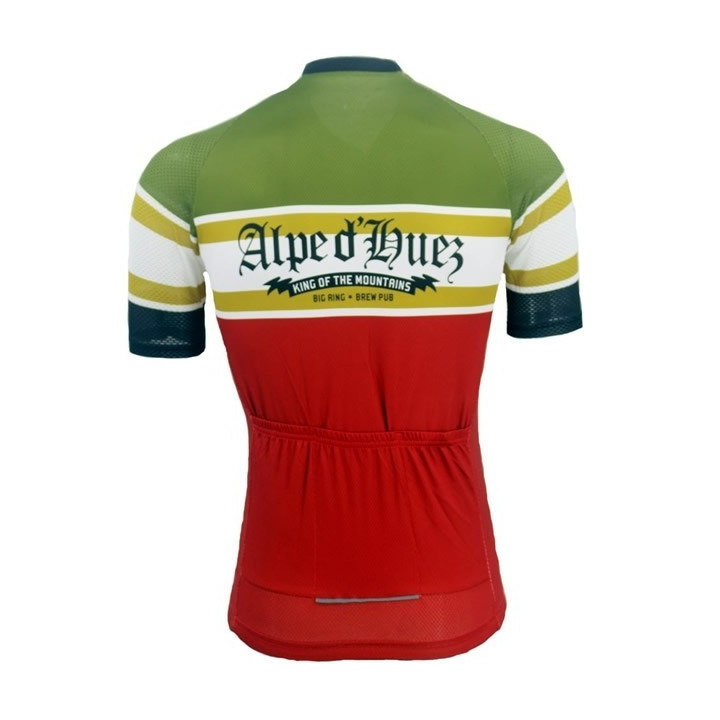 Maillot de ciclismo corto Alpe d'Huez: comodidad y frescura para tus rutas
