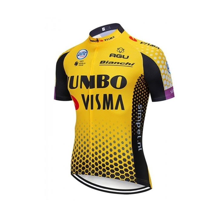 Maillot de ciclismo corto Jumbo Visma: comodidad y frescura para tus rutas