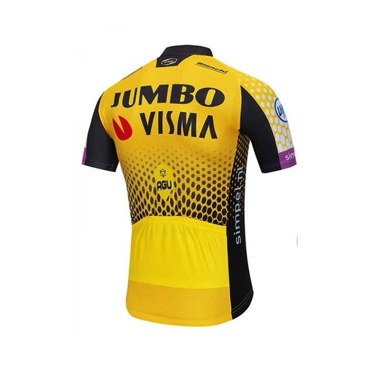Maillot de ciclismo corto Jumbo Visma: comodidad y frescura para tus rutas