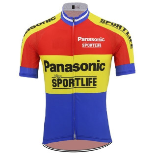 Maillot ciclismo corto Panasonic: comodidad y frescura para tus rutas