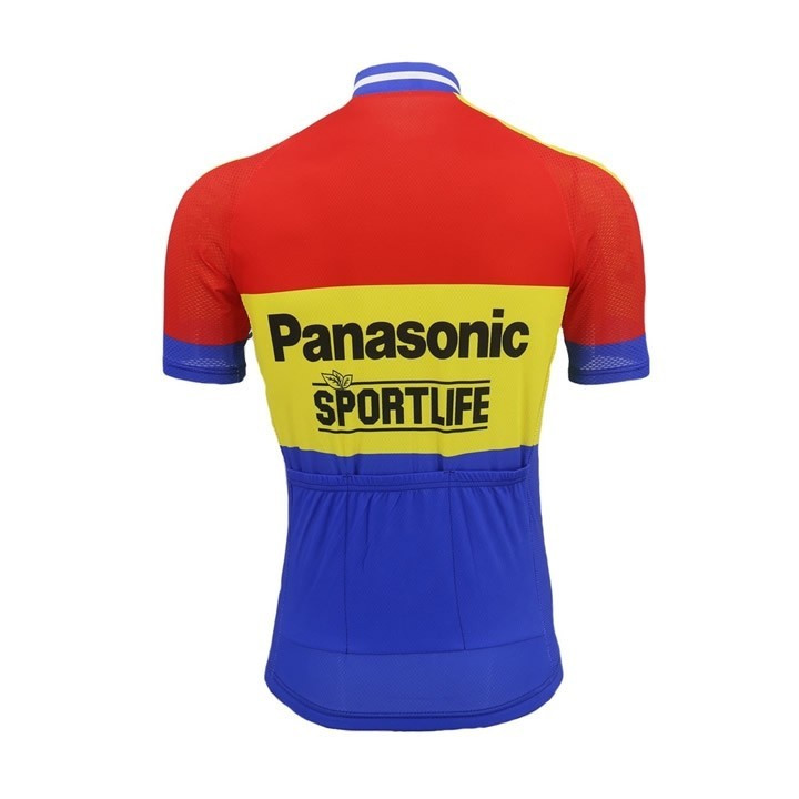 Maillot ciclismo corto Panasonic: comodidad y frescura para tus rutas