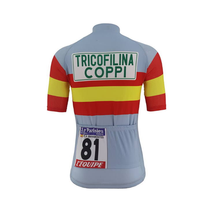 Maillot de ciclismo corto Coppi: comodidad y frescura para tus rutas