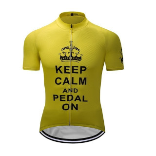 Maillot de ciclismo corto Keep Calm para sentirte fresco y cómodo