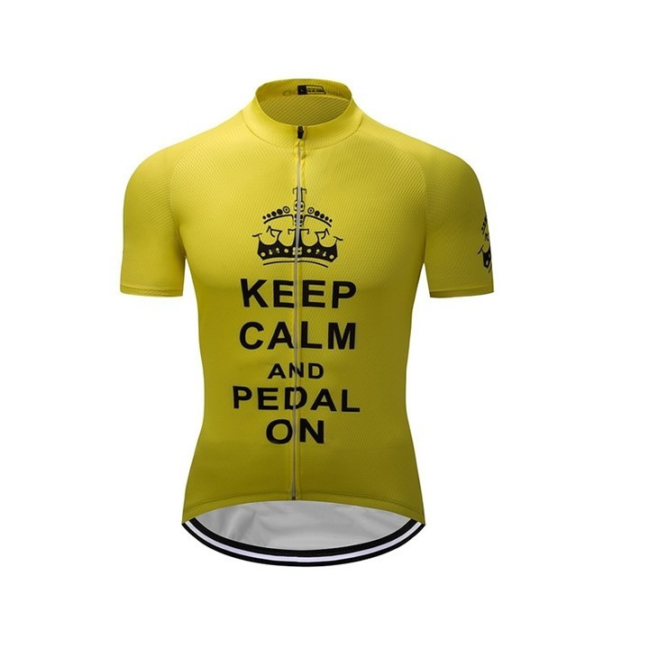 Maillot de ciclismo corto Keep Calm para sentirte fresco y cómodo