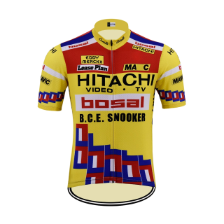 Maillot ciclismo corto Hitachi: comodidad y frescura en cada pedaleada