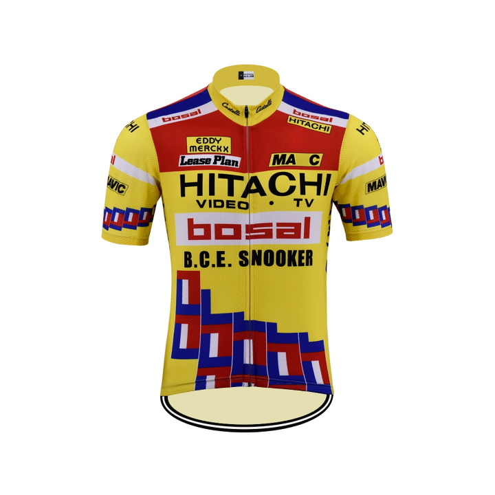 Maillot ciclismo corto Hitachi: comodidad y frescura en cada pedaleada