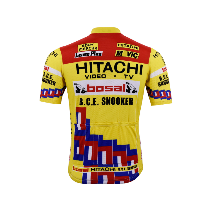 Maillot ciclismo corto Hitachi: comodidad y frescura en cada pedaleada