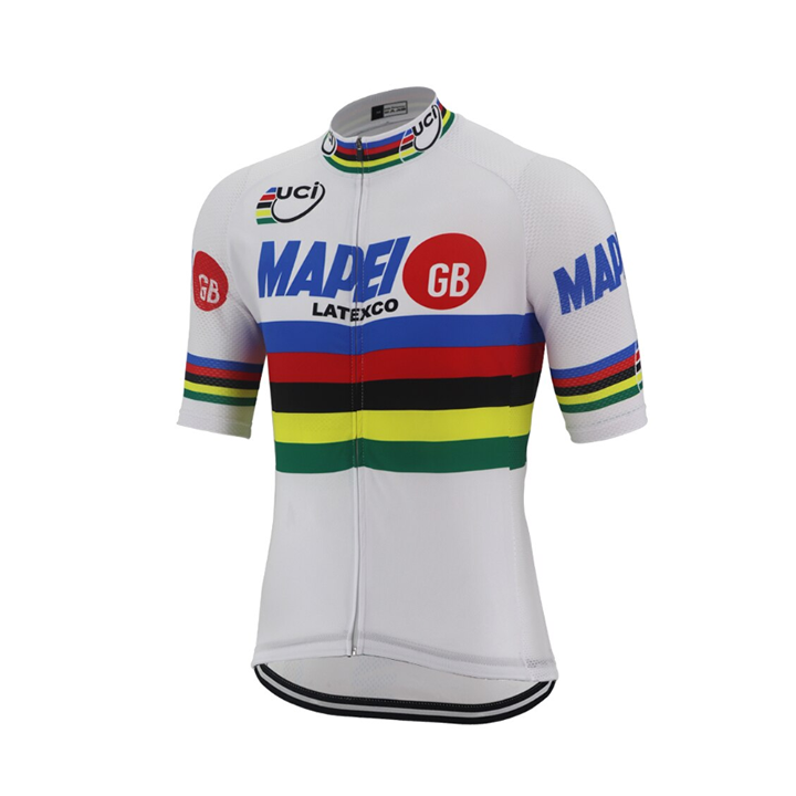 Maillot corto Mapei: comodidad y estilo para tus rutas en bici