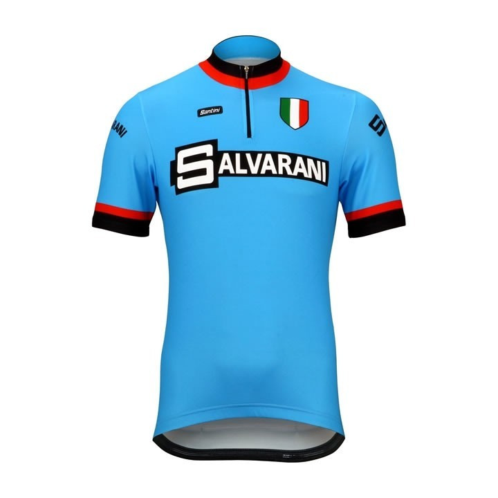 Maillot corto Salvarani para ciclistas: comodidad y frescura en cada pedalada