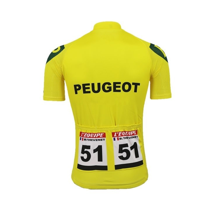 Maillot corto de ciclismo Peugeot: comodidad y frescura para tus rutas