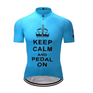 Maillot de ciclismo corto Keep Calm: comodidad y frescura para tus rutas