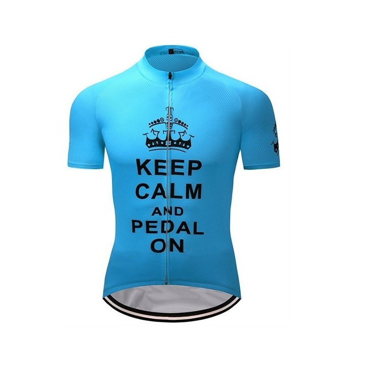 Maillot de ciclismo corto Keep Calm: comodidad y frescura para tus rutas
