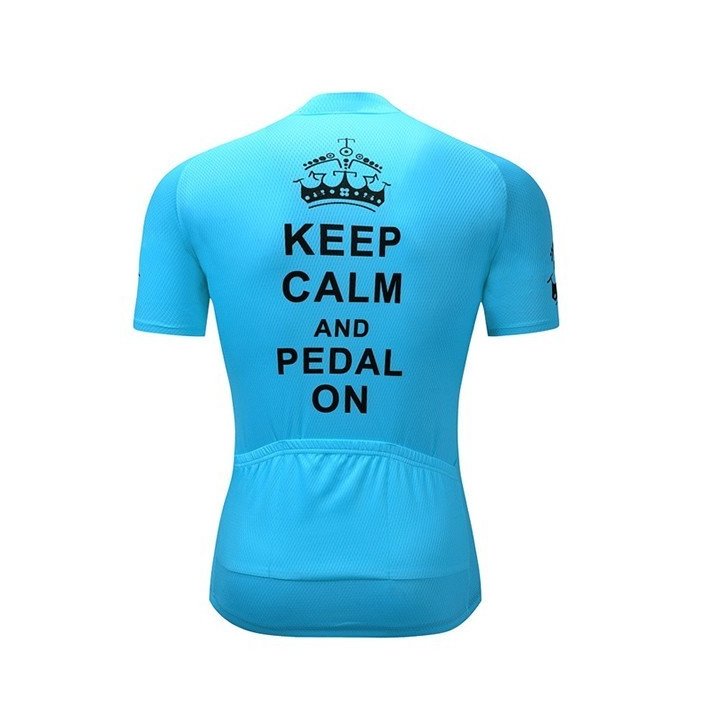 Maillot de ciclismo corto Keep Calm: comodidad y frescura para tus rutas