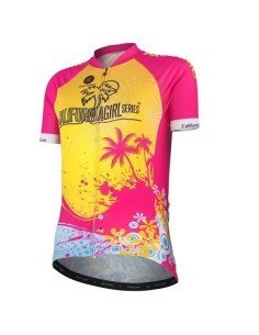 Maillot de ciclismo corto California Girl para disfrutar al máximo tus rutas
