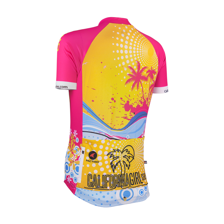 Maillot de ciclismo corto California Girl para disfrutar al máximo tus rutas