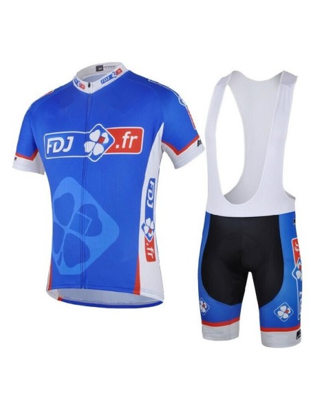 Conjunto corto de ciclismo FDJ: comodidad y frescura para tus rutas