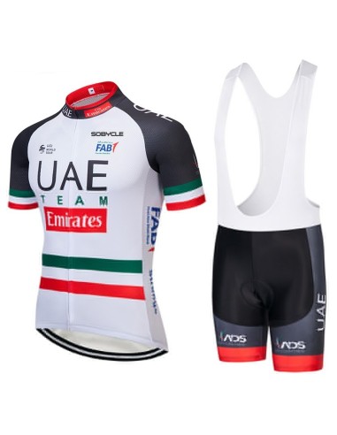 Conjunto de ciclismo corto UAE Team Emirates: comodidad y estilo para tus paseos