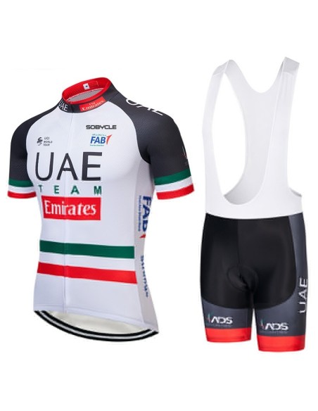 Conjunto de ciclismo corto UAE Team Emirates: comodidad y estilo para tus paseos
