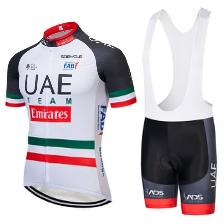 Conjunto de ciclismo corto UAE Team Emirates: comodidad y estilo para tus paseos