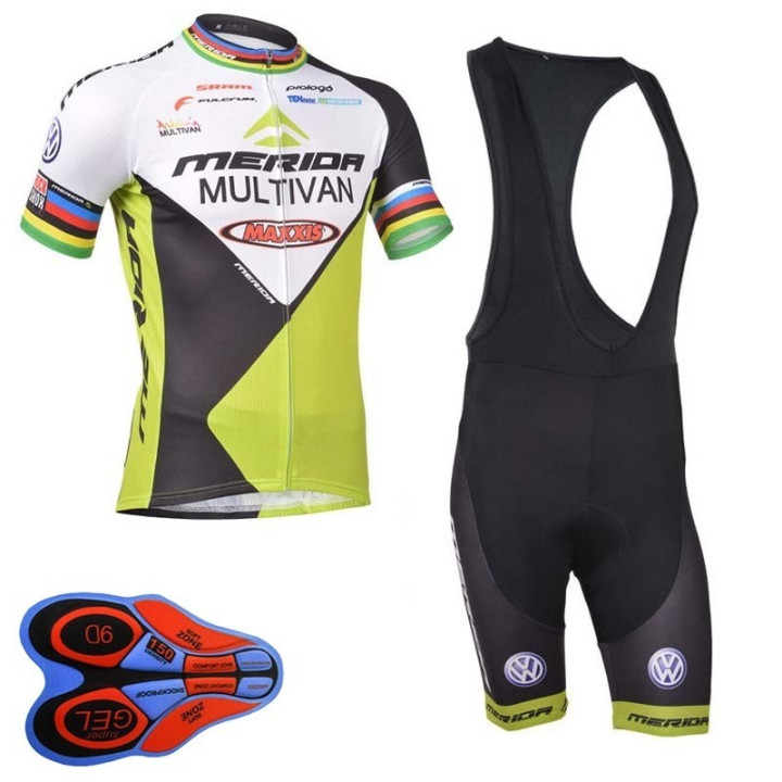 Conjunto corto de ciclismo Merida: comodidad y frescura para tus paseos