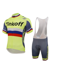 Conjunto Corto de Ciclismo Tinkoff para un Verano Cómodo y Fresco