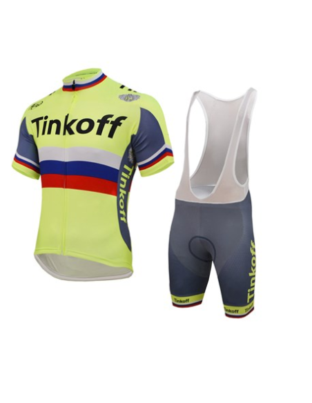 Conjunto Corto de Ciclismo Tinkoff para un Verano Cómodo y Fresco