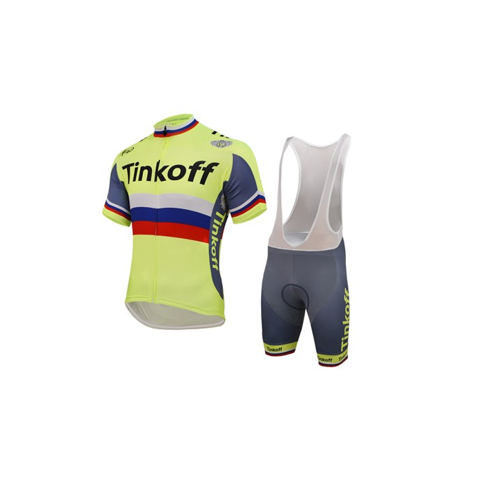 Conjunto Corto de Ciclismo Tinkoff para un Verano Cómodo y Fresco