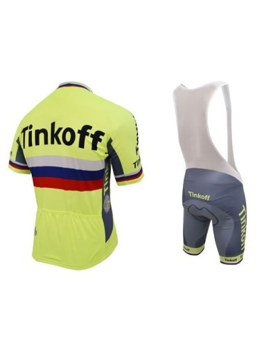 Conjunto Corto de Ciclismo Tinkoff para un Verano Cómodo y Fresco