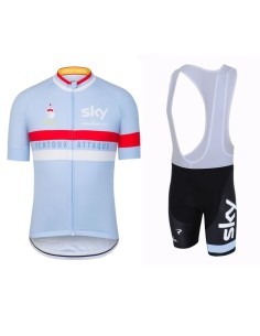 Conjunto de ciclismo corto SKY: comodidad y estilo para tus rutas