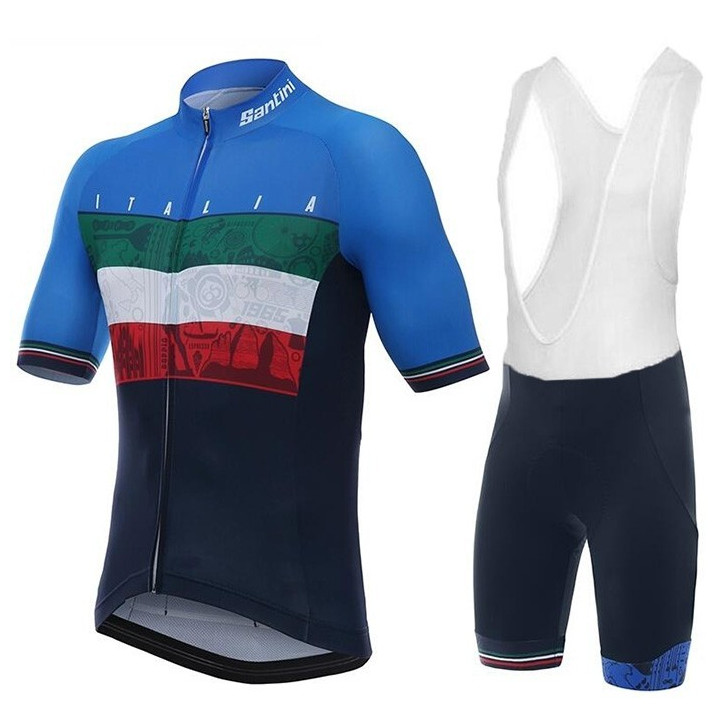 Conjunto de ciclismo corto Santini: comodidad y frescura para tus rutas