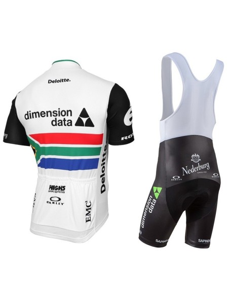 Conjunto corto de ciclismo Dimension Data para el verano