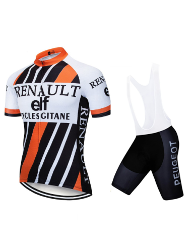 Conjunto corto de ciclismo Renault Elf: comodidad y estilo para tus paseos