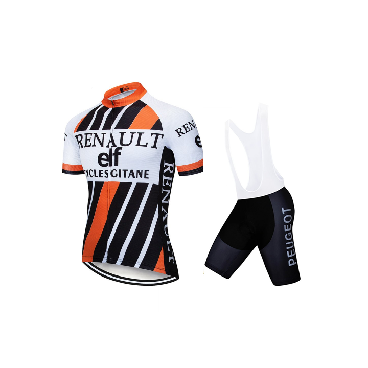 Conjunto corto de ciclismo Renault Elf: comodidad y estilo para tus paseos