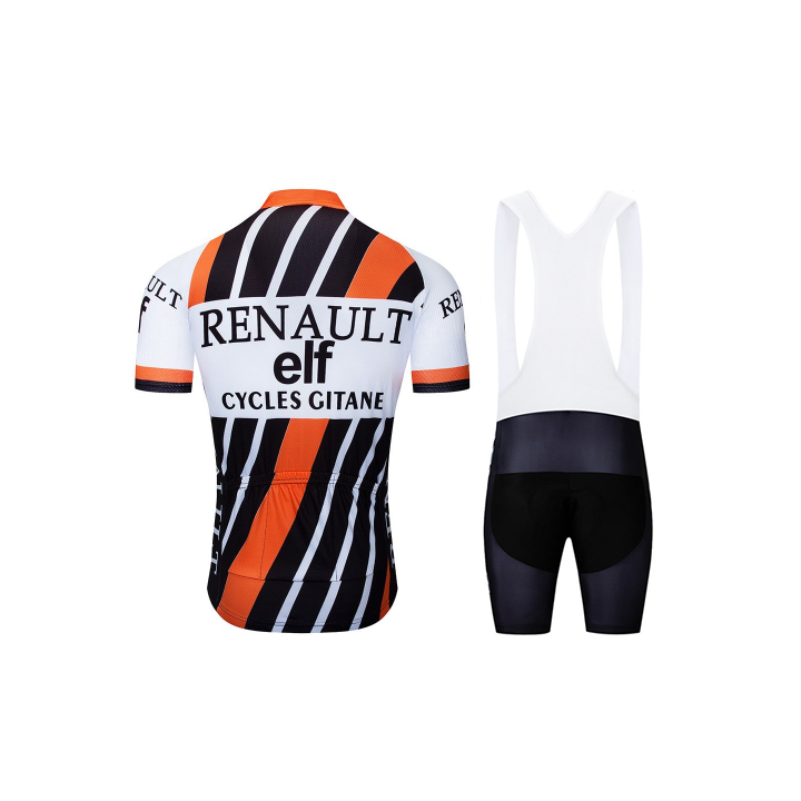 Conjunto corto de ciclismo Renault Elf: comodidad y estilo para tus paseos